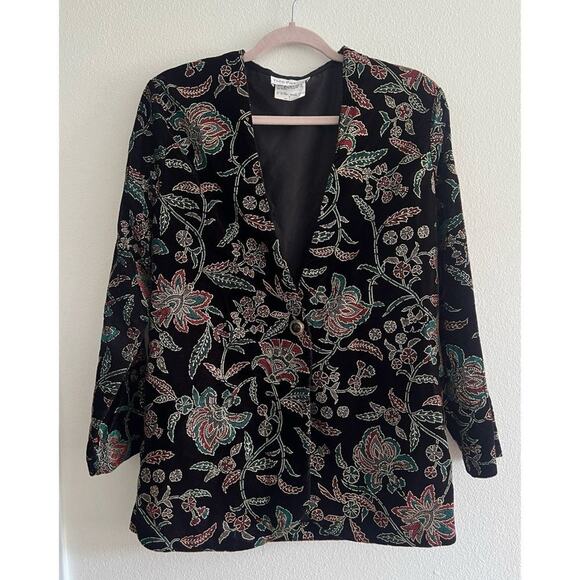 Tres Paquette Byer California Vintage Embroidered Blazer Jacket Small - Picture 1 of 9